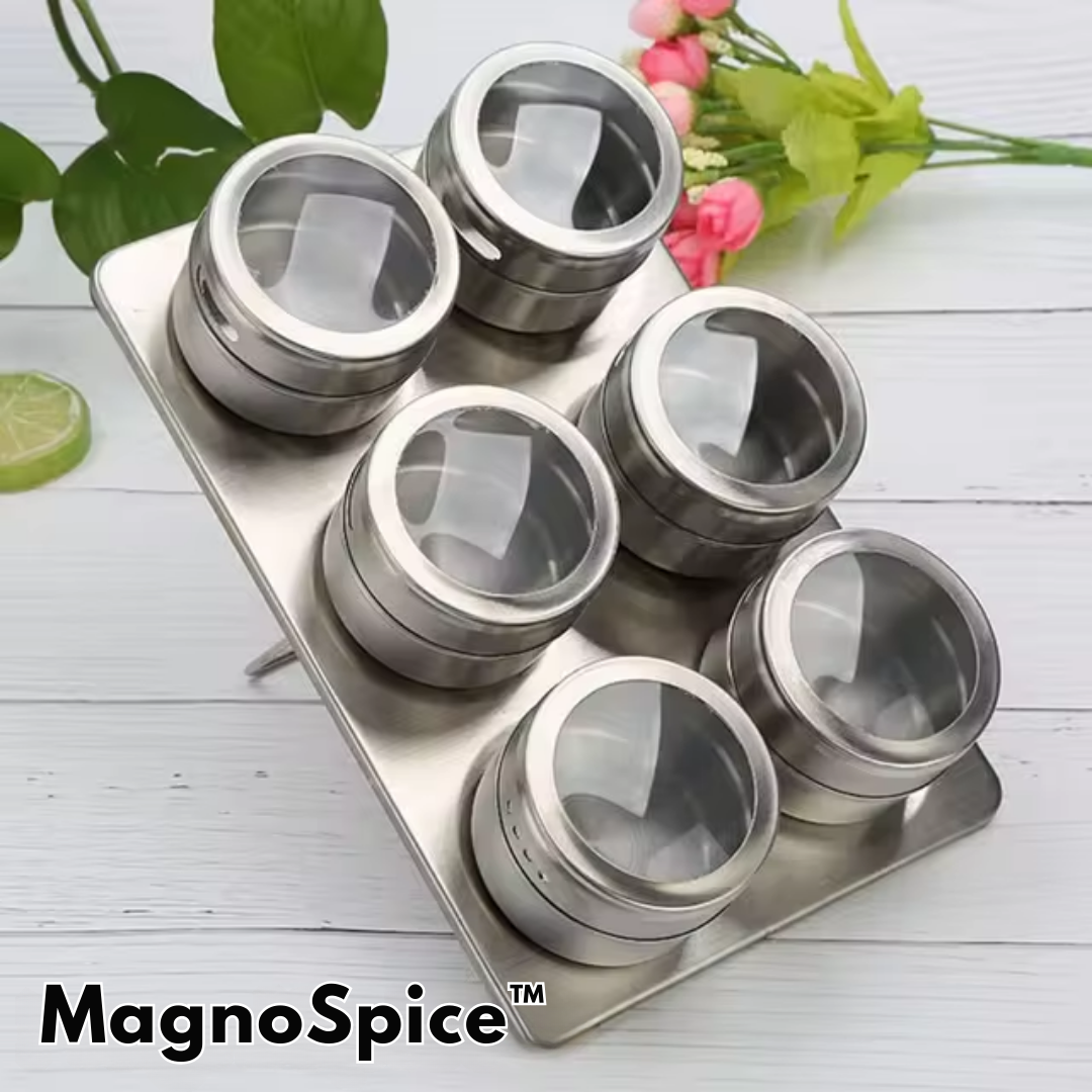 3+3 FREE | MagnoJar - Magnetic herb jar set