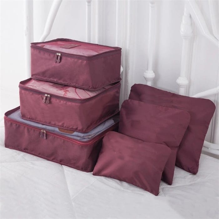 Travel Organizer - Portable Packing Cubes for Luggage (Set of 6)