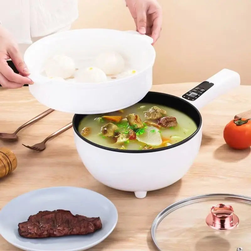 CrispyPan - Electric frying pan for versatile cooking