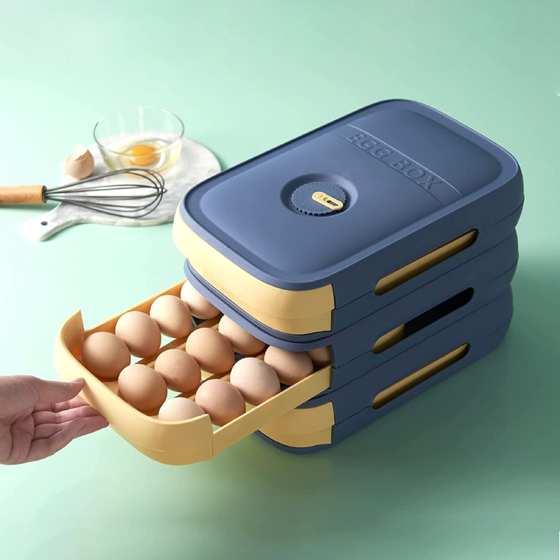 Buy One Get One Free | EggKeepr - Automatic Rolling Egg Organizer [Last Day Sale] 