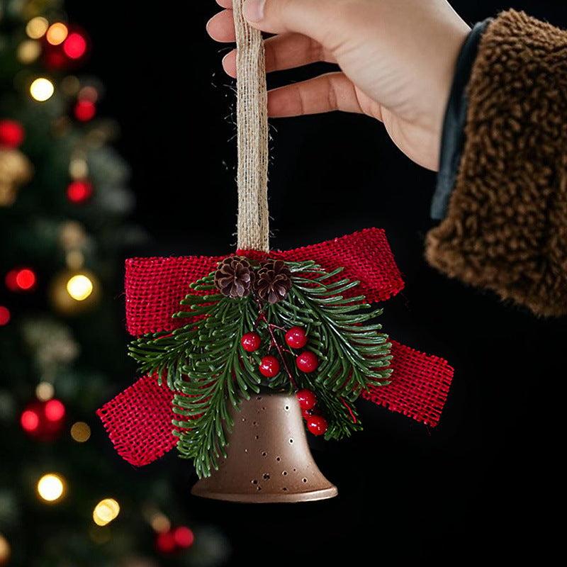 Kerstbel | Dennenappeldecoratie | Hangende kerstversiering