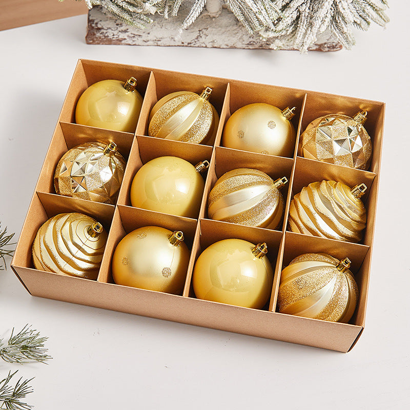 Kerstboomballen | Gouden designs | 9-delige set