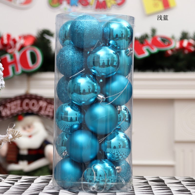 Detailweergave van kerstballen met diverse structuren