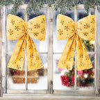 Sneeuwvlokdesign op een decoratieve feeststrik