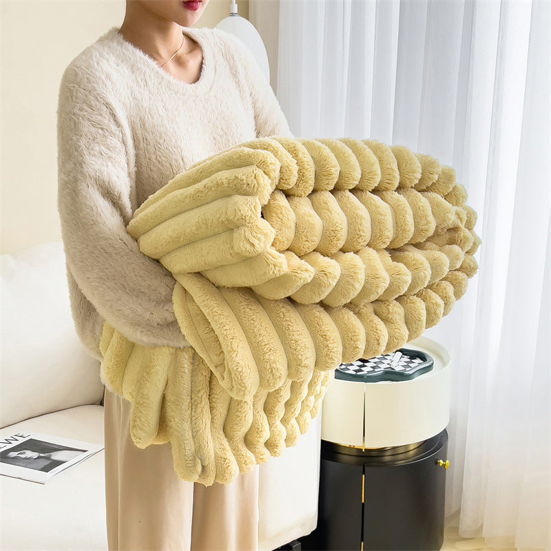 Ruime pluche deken voor extra warmte en comfort