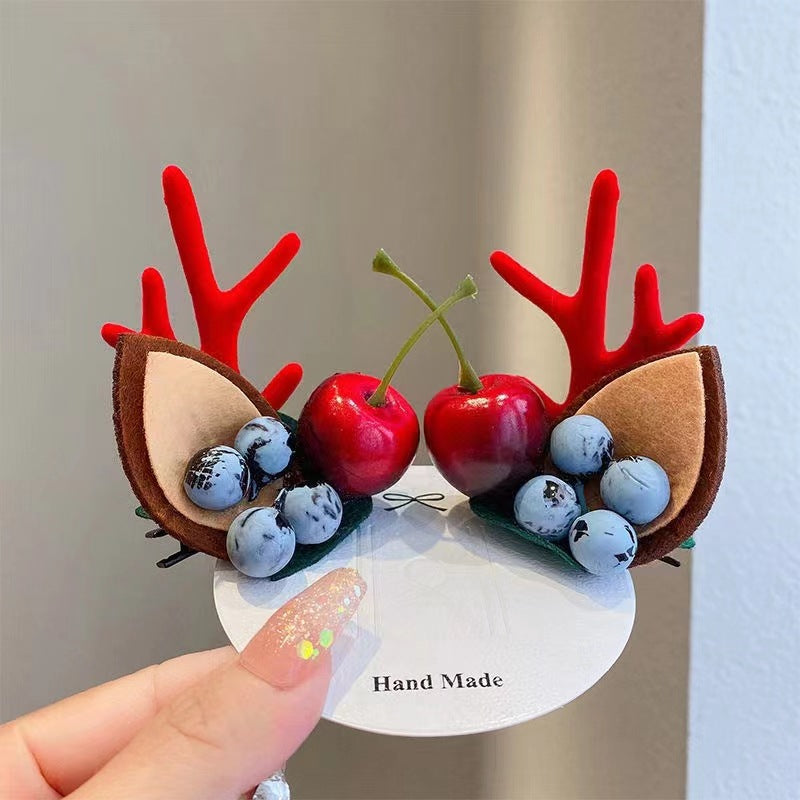 Reindeer Clips - Reindeer Antler Christmas Hair Clip [Last Day Sale] 
