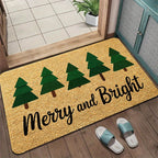 Kerstdeurmat | Kerstboomdesign | Weerbestendig | Antislipachterkant