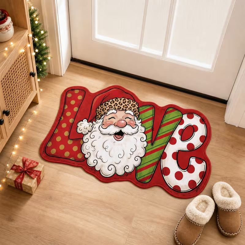 Kerstdeurmat | Feestelijk kerstdesign | Eenvoudig te reinigen