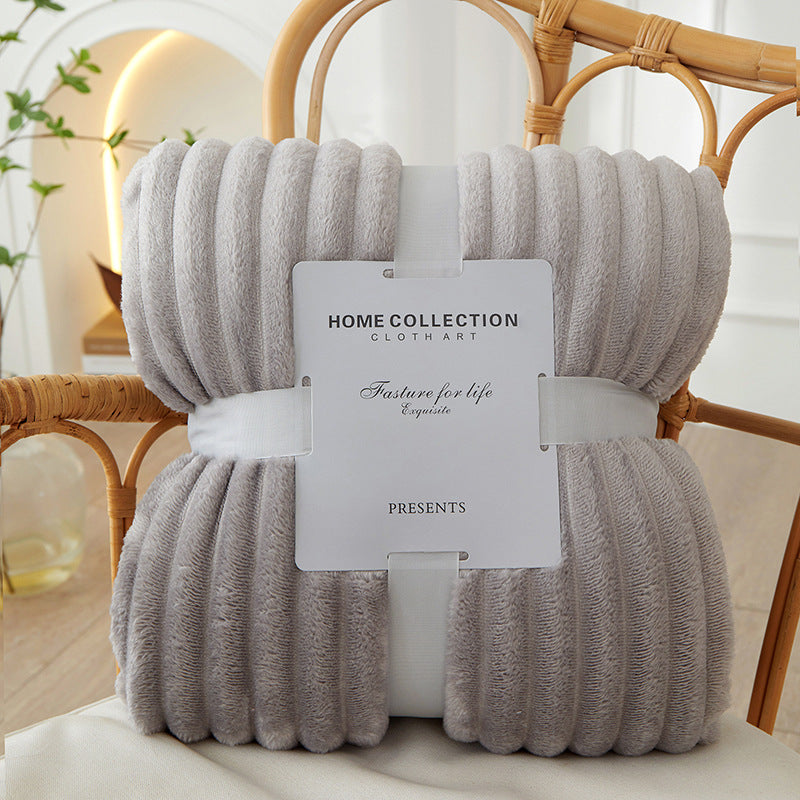 Fleece deken | Zachte pluche structuur | Voor bed, bank en buiten
