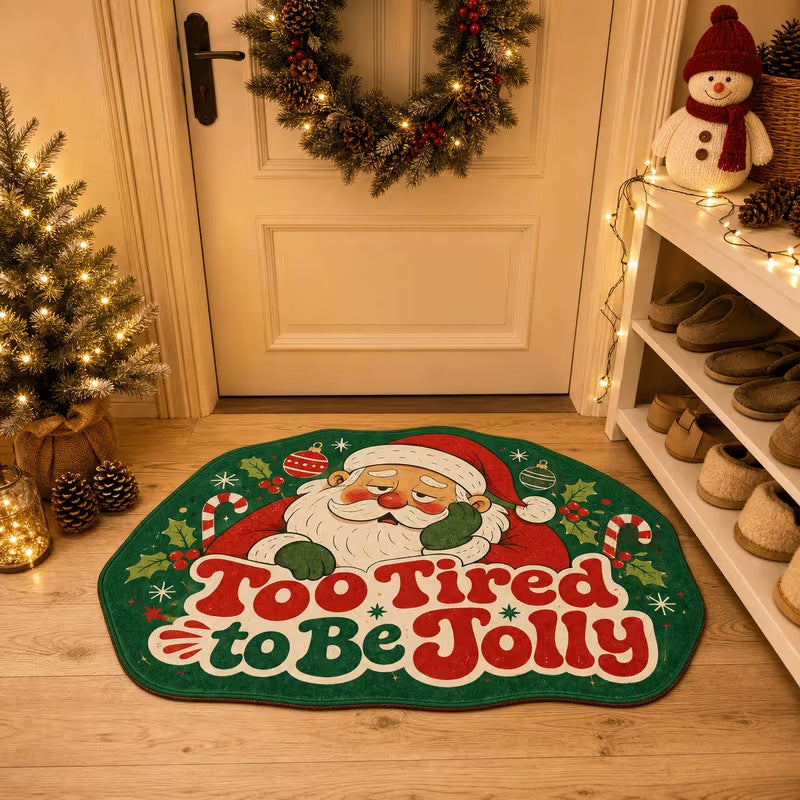 Kerstdeurmat | Feestelijk kerstdesign | Eenvoudig te reinigen