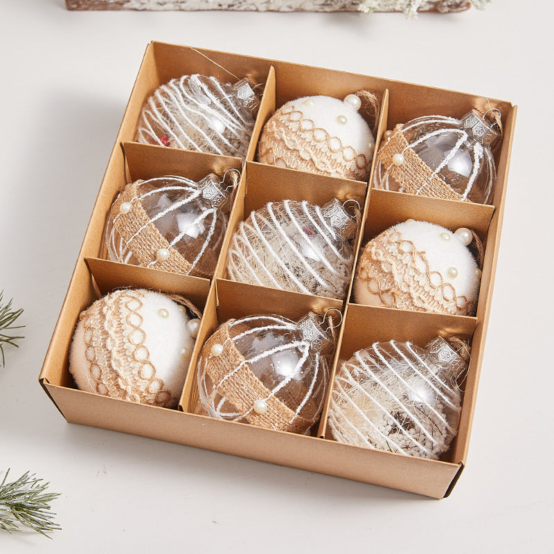Kerstboomballen | Gouden designs | 9-delige set