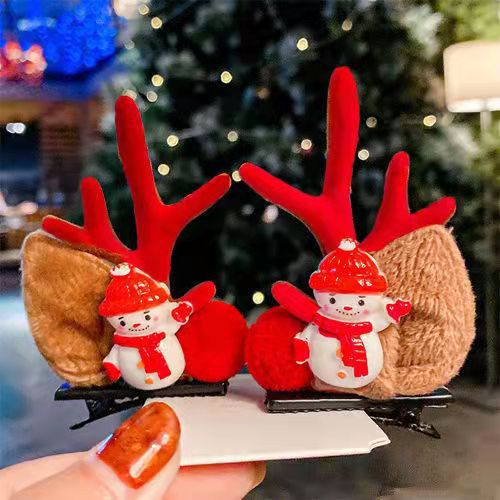 Reindeer Clips - Reindeer Antler Christmas Hair Clip [Last Day Sale] 
