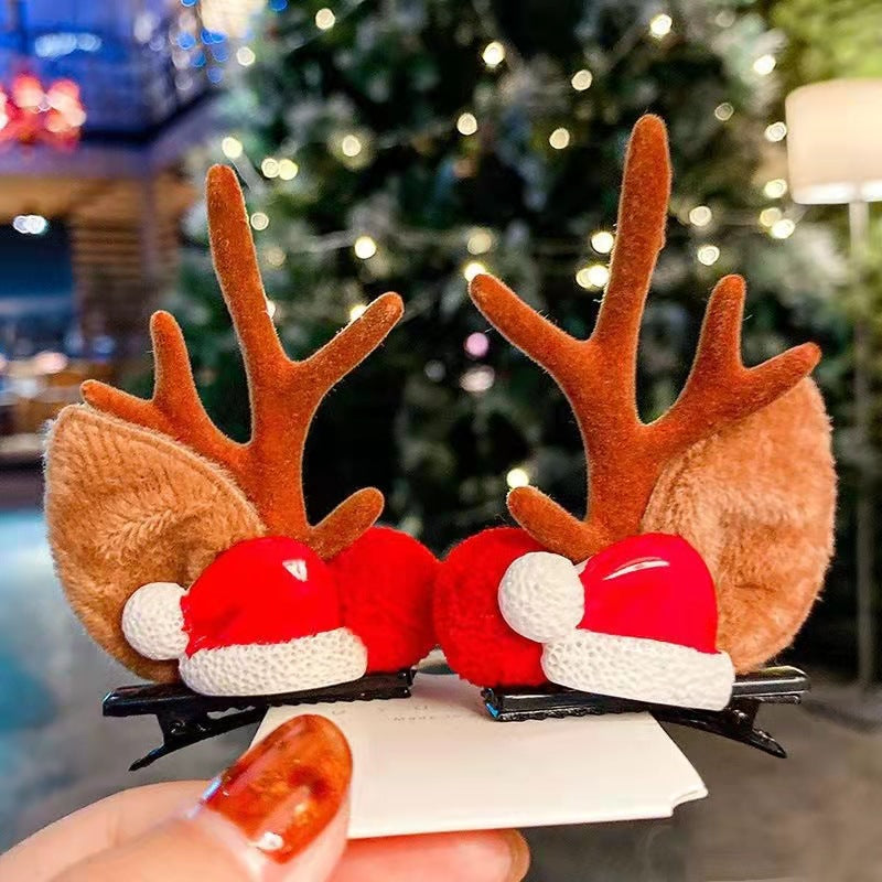 Reindeer Clips - Reindeer Antler Christmas Hair Clip [Last Day Sale] 