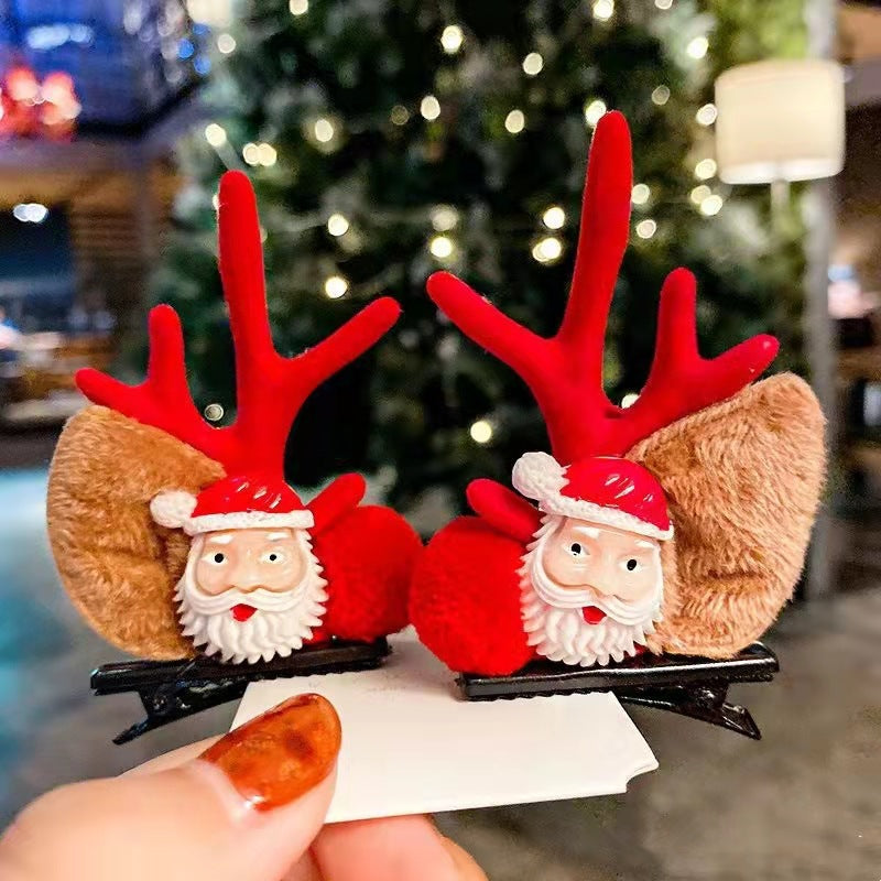 Reindeer Clips - Reindeer Antler Christmas Hair Clip [Last Day Sale] 