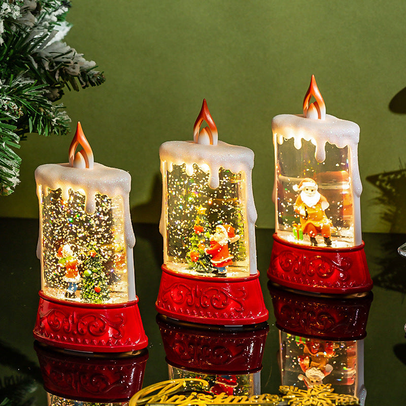 Decoratieve glitterlantaarn met ingebouwde verlichting