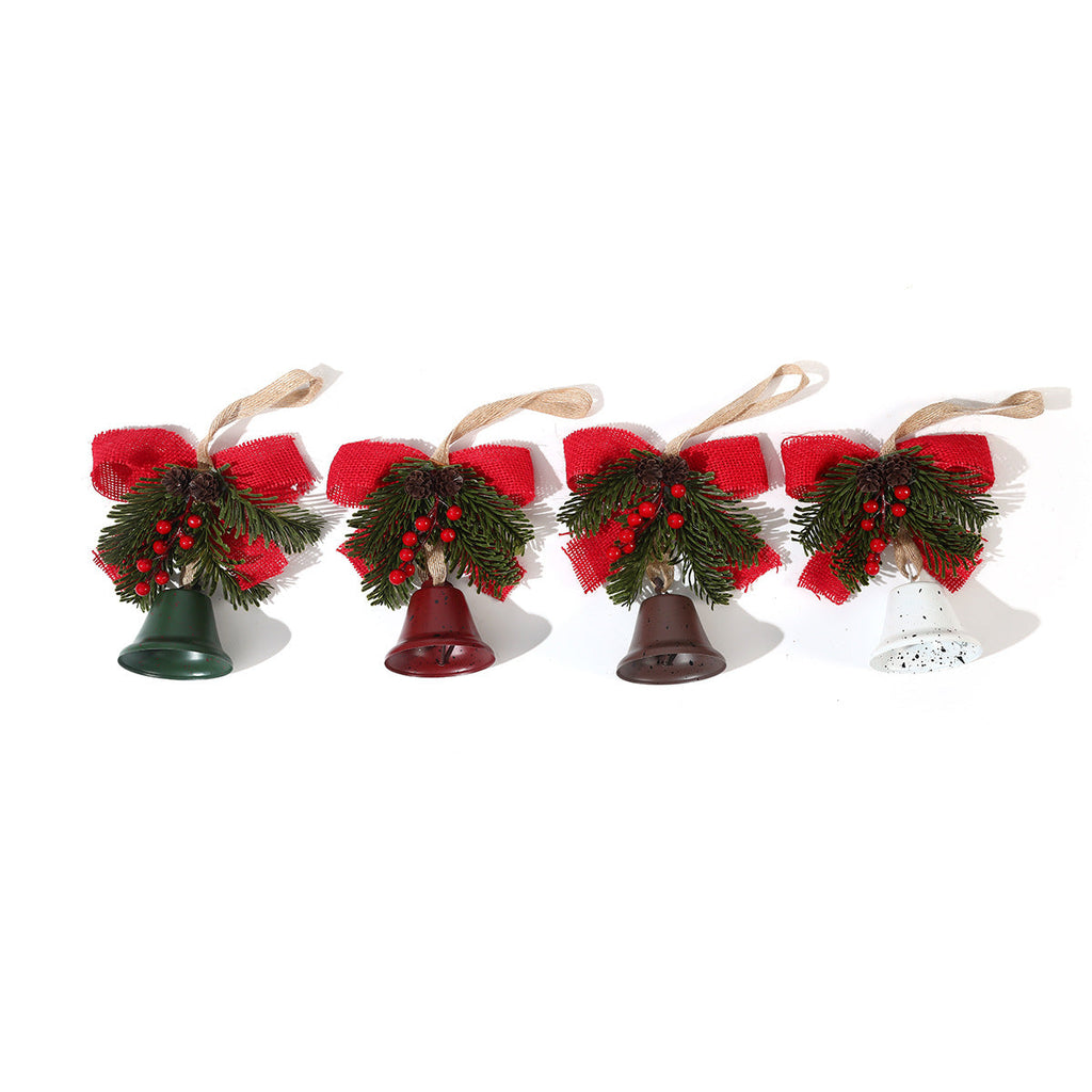 Kerstbel voor in de kerstboom met rode strik