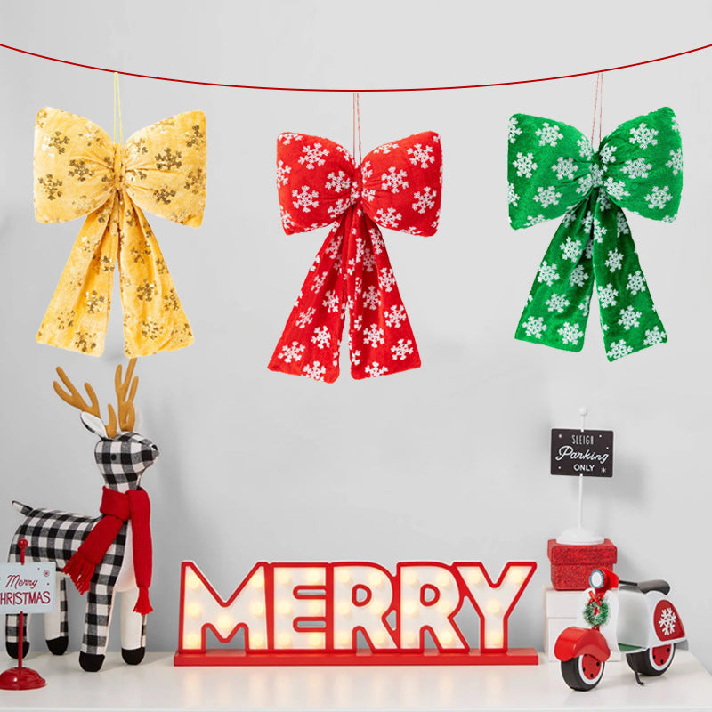 Feeststrik van stof voor decoratieve ophanging