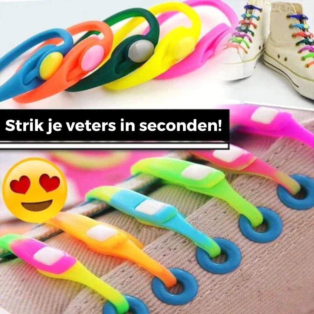 3+3 FREE | EasyTie™ - Waterproof Silicone Shoelaces [Last-day sale]