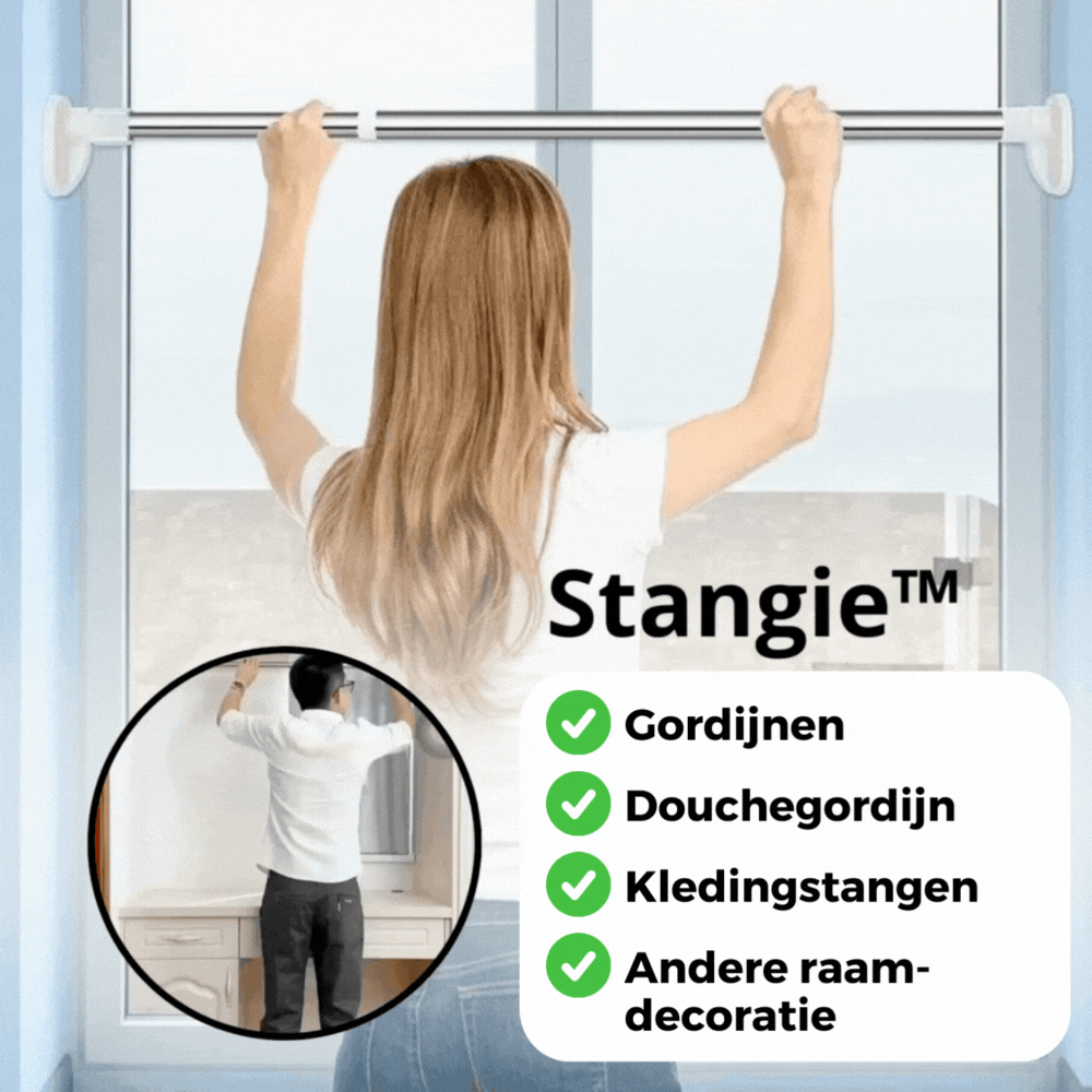 50% OFF | Stangie™ - Drill-Free Adjustable Rod [Last Day Sale]