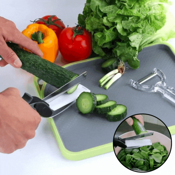 50% OFF | CleverCutter™ - 2-in-1 Stainless Steel Kitchen Scissors [Last Day Sale]