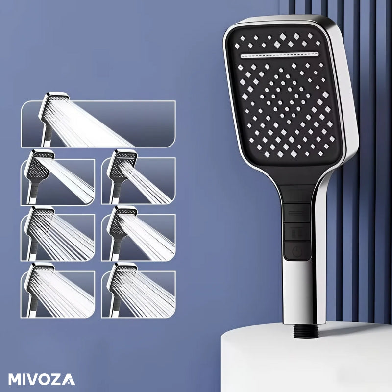 FlowJet - High-pressure shower head with 7 settings and stop button [Last day sale]
