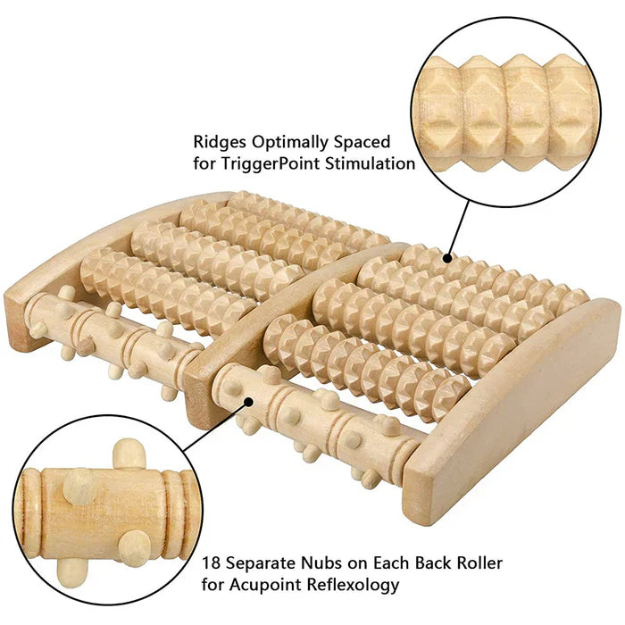 50% OFF | Foot Massager - Wooden Foot Roller [Last Day Sale]