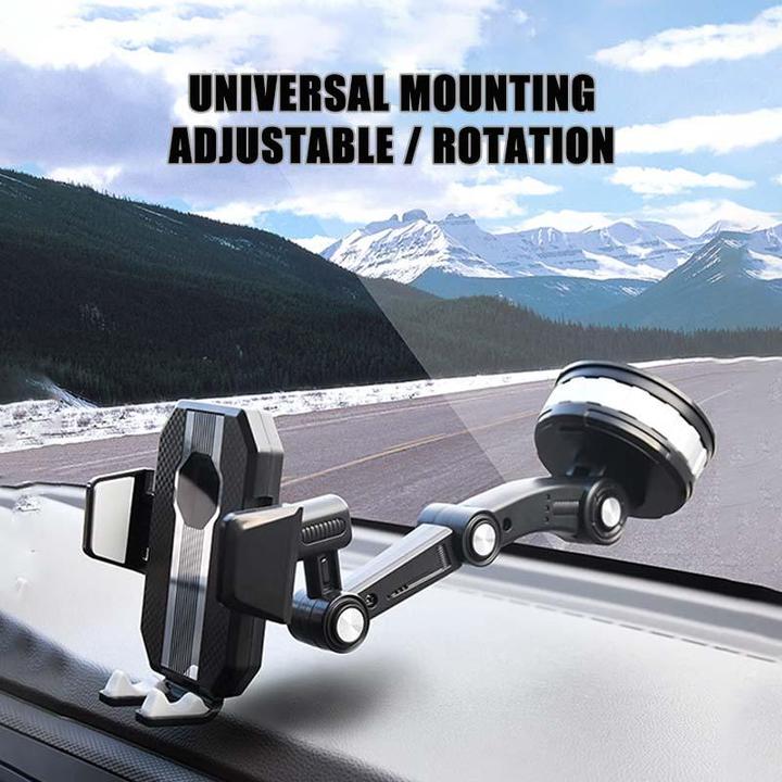 GripTech™ - 360° high-suction mobile phone holder in the car