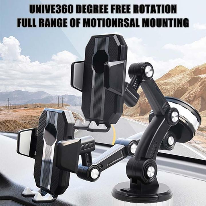 GripTech™ - 360° high-suction mobile phone holder in the car