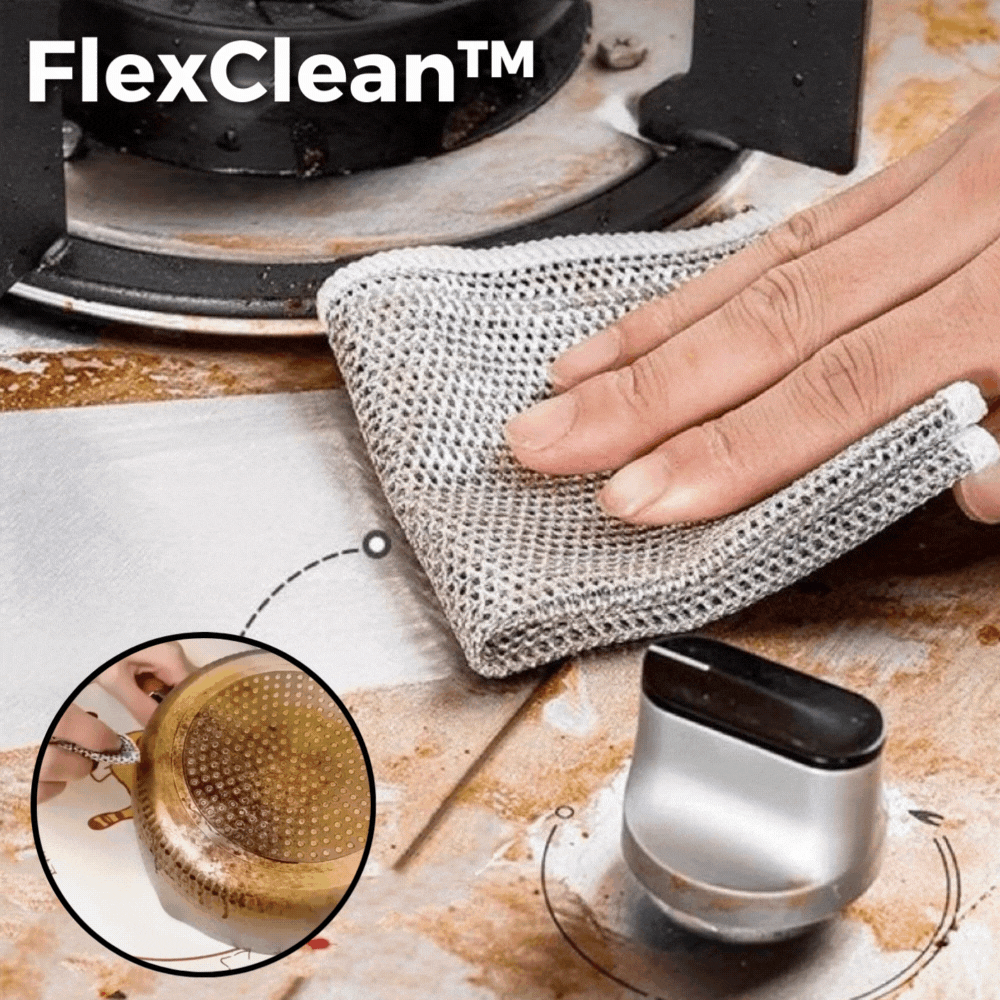 5+5 FREE | FlexClean™ - Multifunctional wire cloths for stubborn stains [Last day sale]