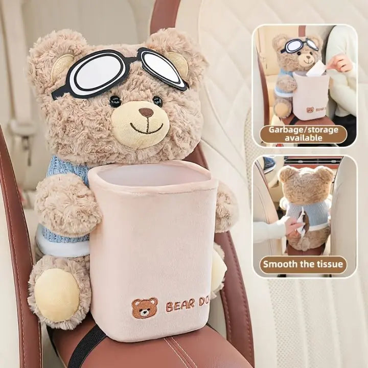 TidyBear – Fun car organizer &amp; tissue dispenser