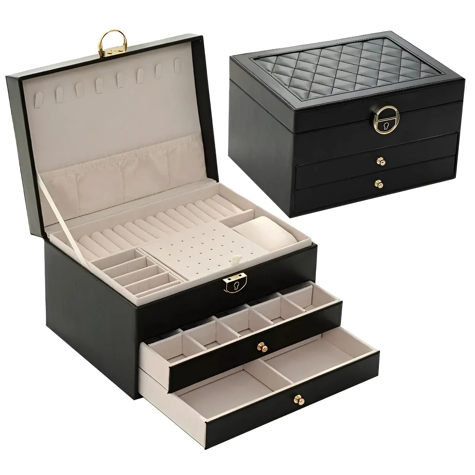 LuxeTrove - Stylish jewelry storage with a luxury factor