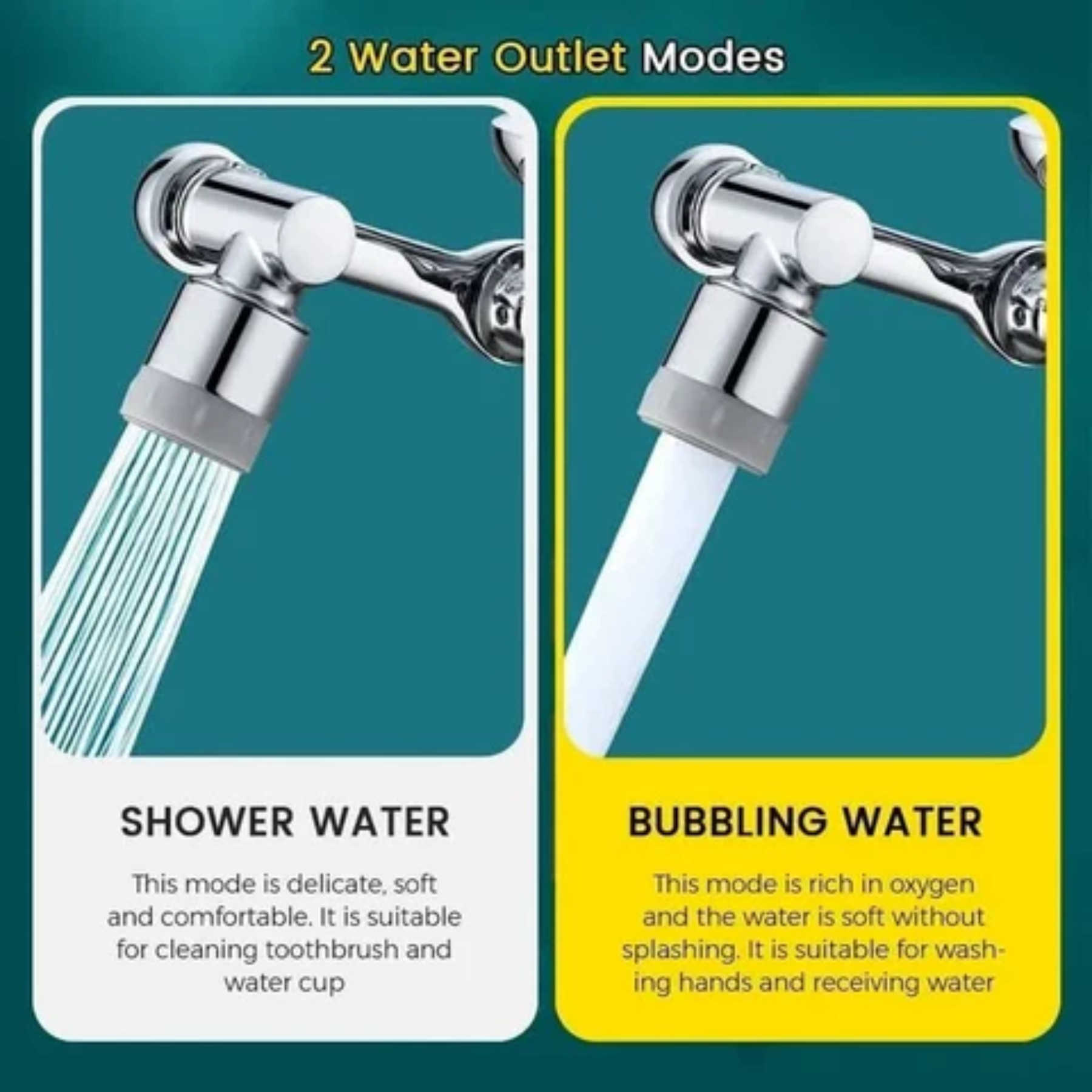 Buy one and get one free | AquaTwist™ - 360° rotating faucet with adjustable shower head [last day's discount]