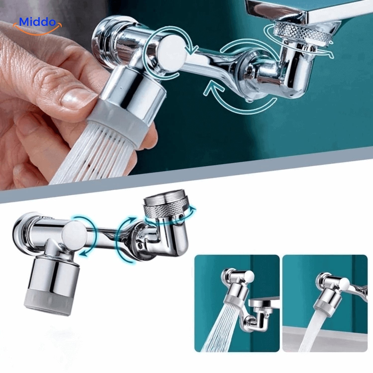 Buy one and get one free | AquaTwist™ - 360° rotating faucet with adjustable shower head [last day's discount]