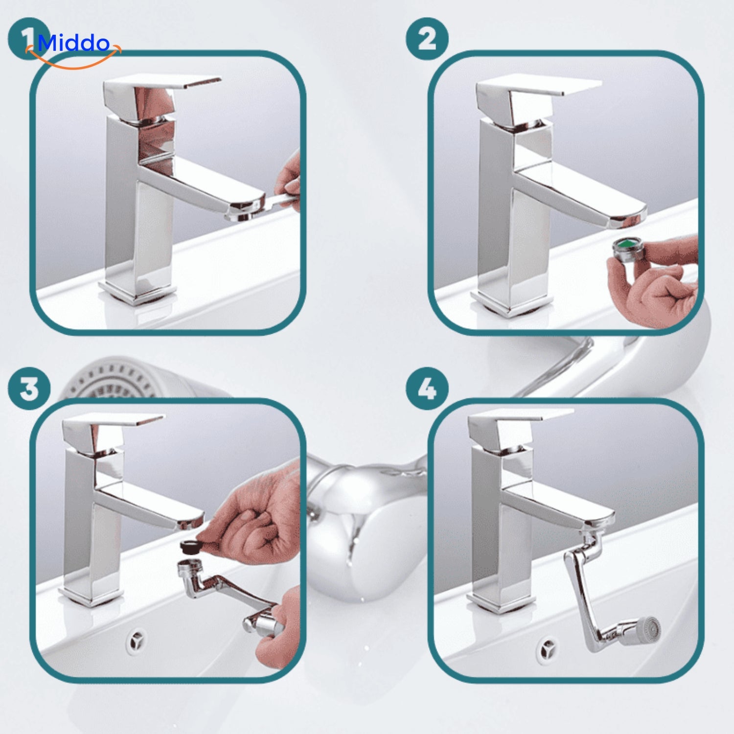 Buy one and get one free | AquaTwist™ - 360° rotating faucet with adjustable shower head [last day's discount]