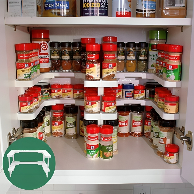 50% OFF | SpiceLayer™ - 2-Tier Stackable Spice Organizer [Last Day Sale] 
