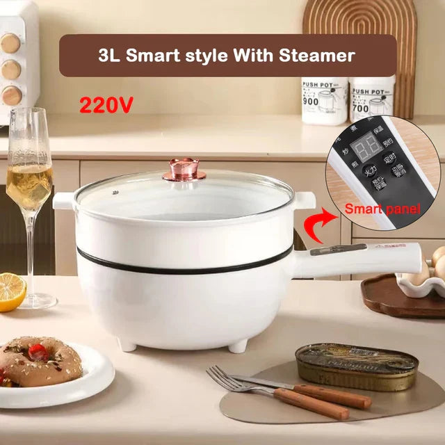 CrispyPan - Electric frying pan for versatile cooking