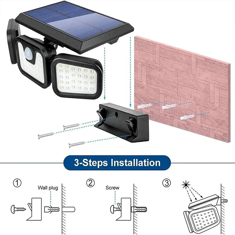 NightRay - Triple light, zero energy consumption! 