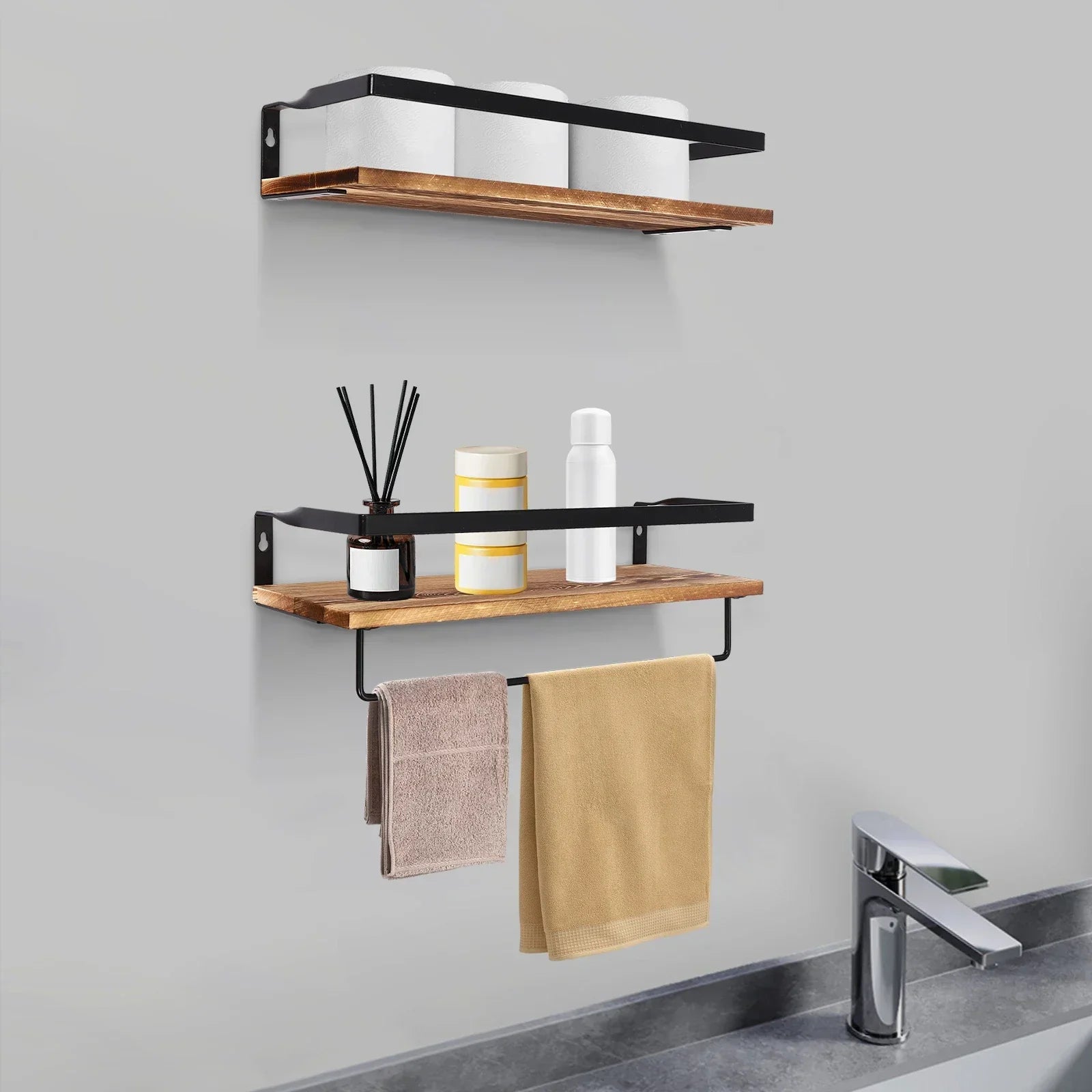 WoodAura – Stylish wall shelf for a warm home