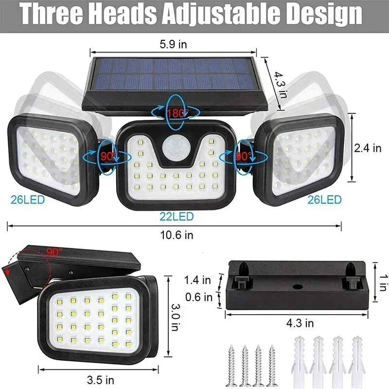 NightRay - Triple light, zero energy consumption! 