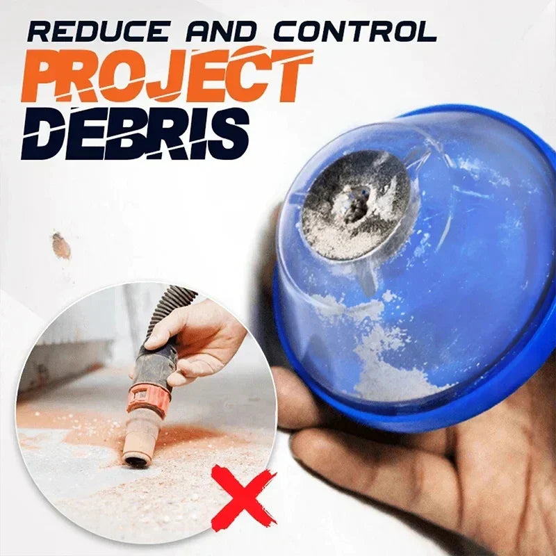 DustProof - Cover for drill dust separator for manual or electric drills