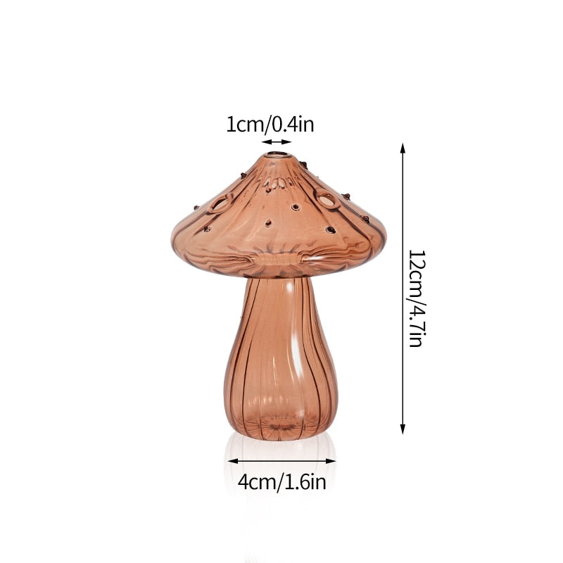 Buy 1+1 FREE | MushyGlass™ - Glass Musroom Flower Vase [last day's sale]