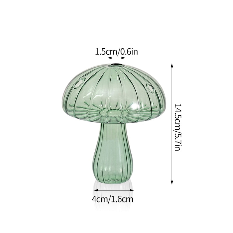 Buy 1+1 FREE | MushyGlass™ - Glass Musroom Flower Vase [last day's sale]