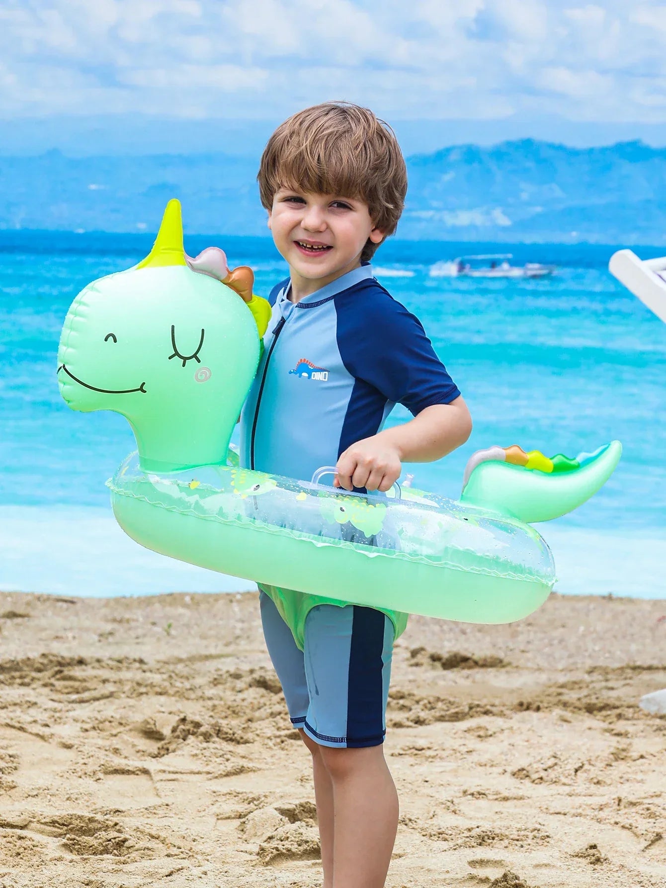Buy 1+1 FREE | DinoFloat – The inflatable dinosaur swimming ring for kids