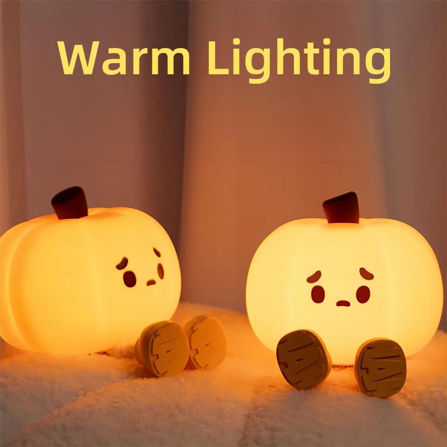 Buy 1+1 FREE | SpookyShine - Halloween Pumpkin Night Light [Last Day Sale]