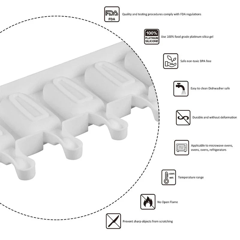 Buy 1+1 FREE | CoolBite - Silicone Popsicle Mold [Last-Day Sale] 