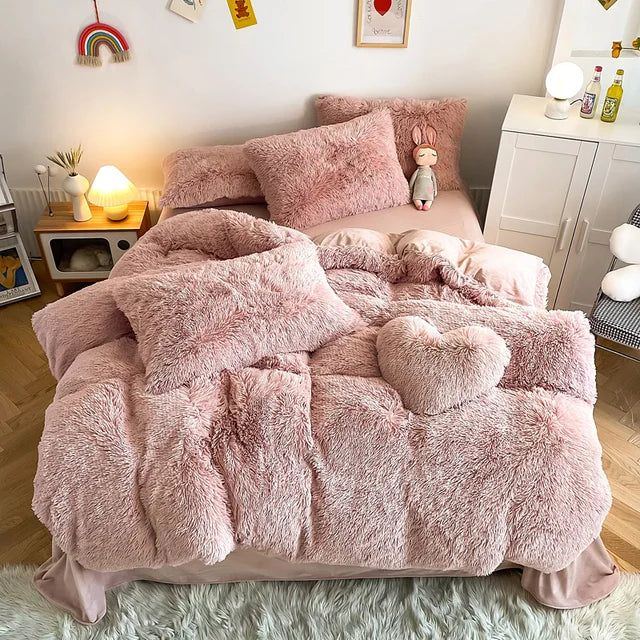 50% OFF | SoftCloud - Duvet Cover + 2Pc Pillowcases Fluffy Bedding Set [Last Day Sale]