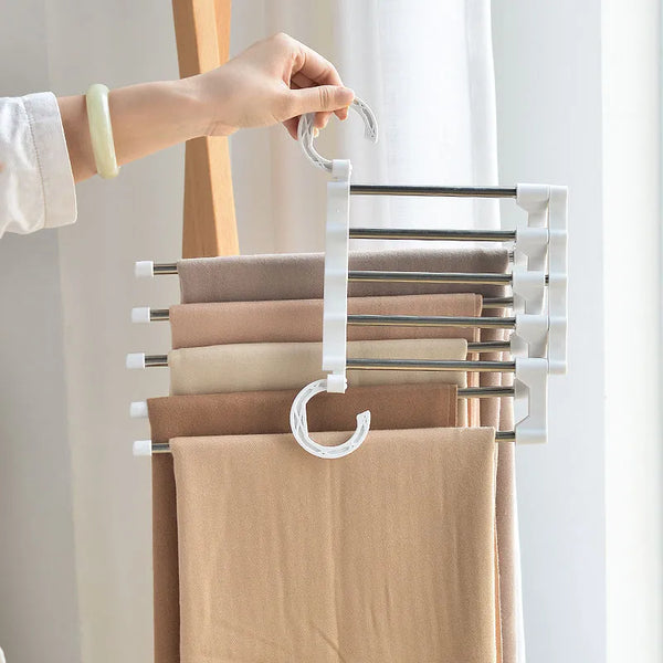 Buy 1+1 FREE | HangSmart™ - 5-in-1 Magic Trouser Rack [Last-day sale]