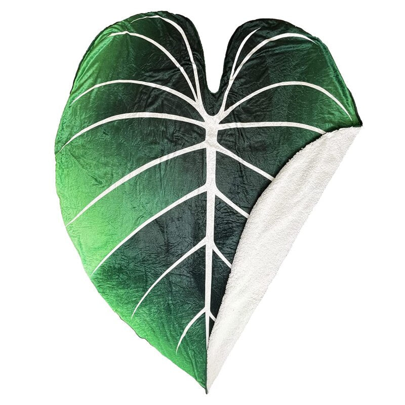 LeafyLuxe™ - Leaf-shaped fleece blanket [Last day sale]