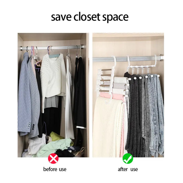 Buy 1+1 FREE | HangSmart™ - 5-in-1 Magic Trouser Rack [Last-day sale]