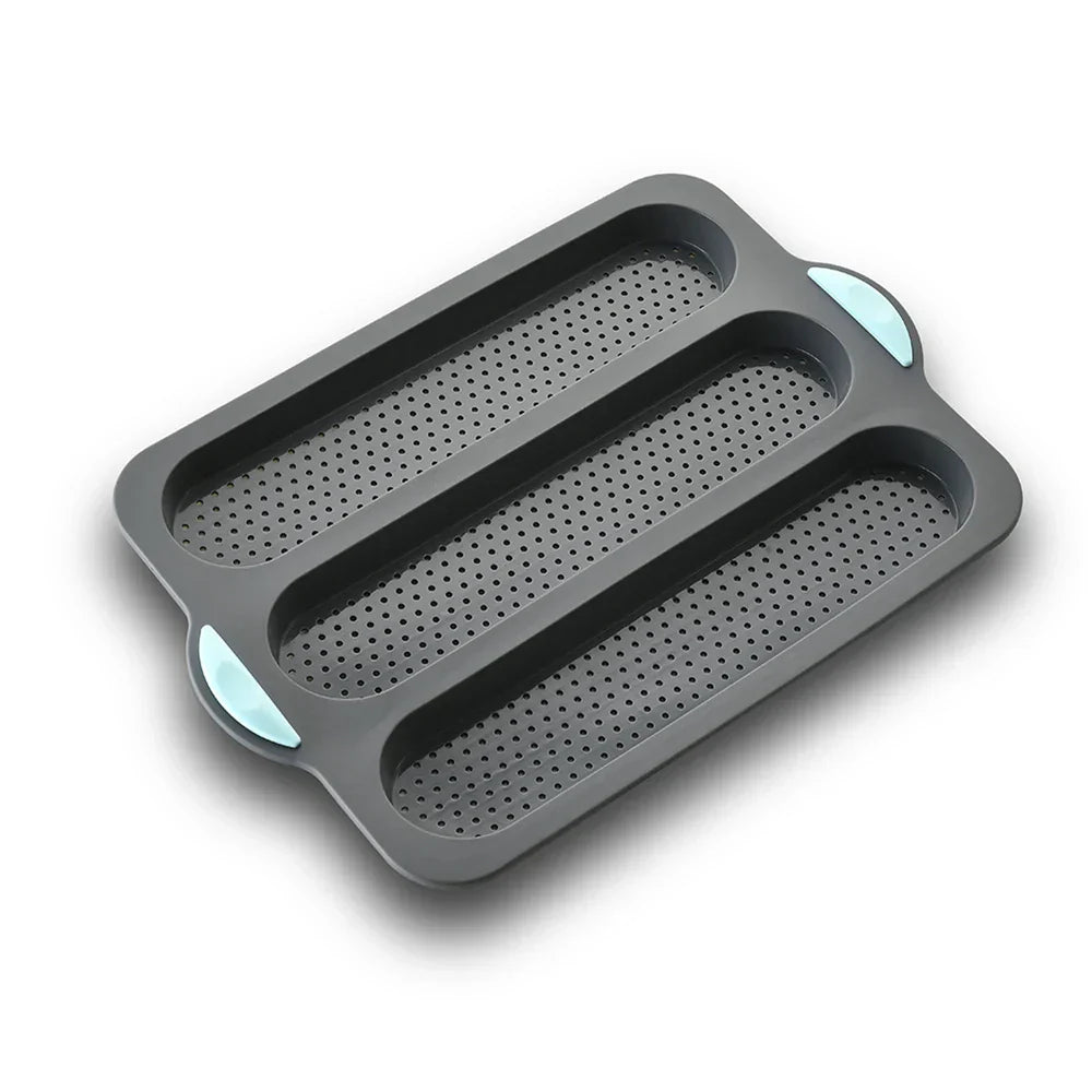 CrustyBake - Silicone Baguette Baking Pan with Non-Stick Coating